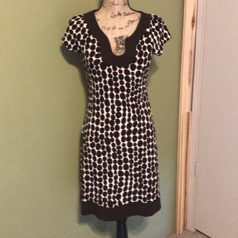 Retro-print dress